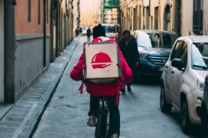 man riding a bicycle